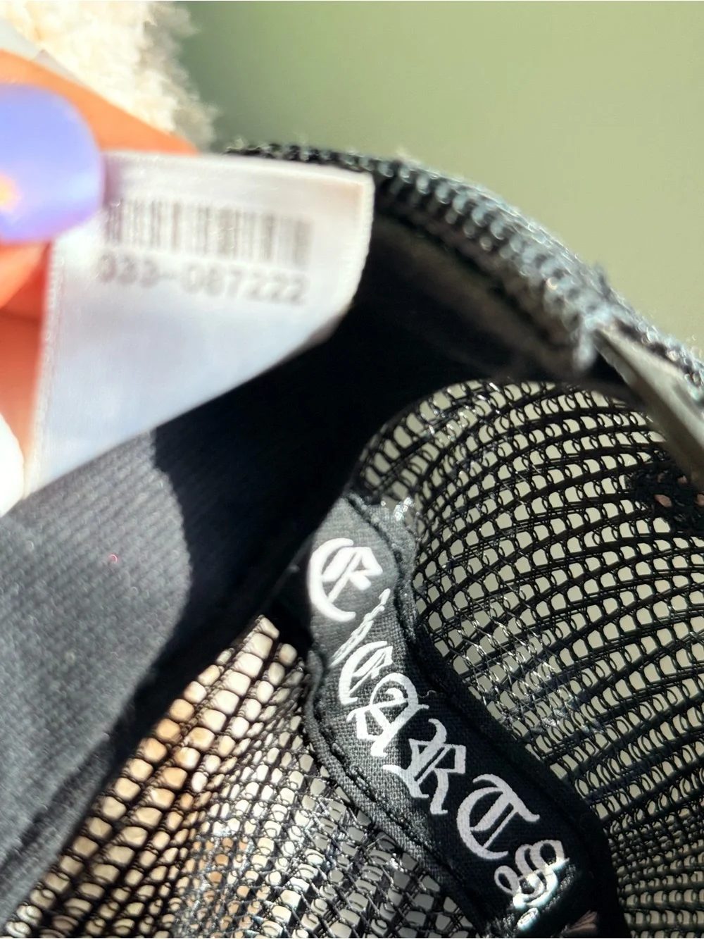 New Vintage Y2K Chrome Hearts Black Trucker Hat with White Gothic Logo w serial#